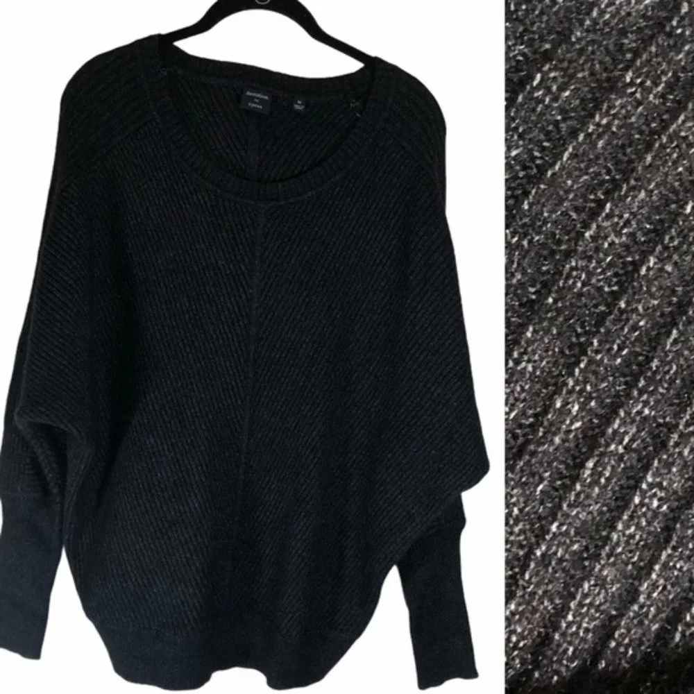 Devotion by Cyrus Dolman Sleeve Ribbed Sweater M